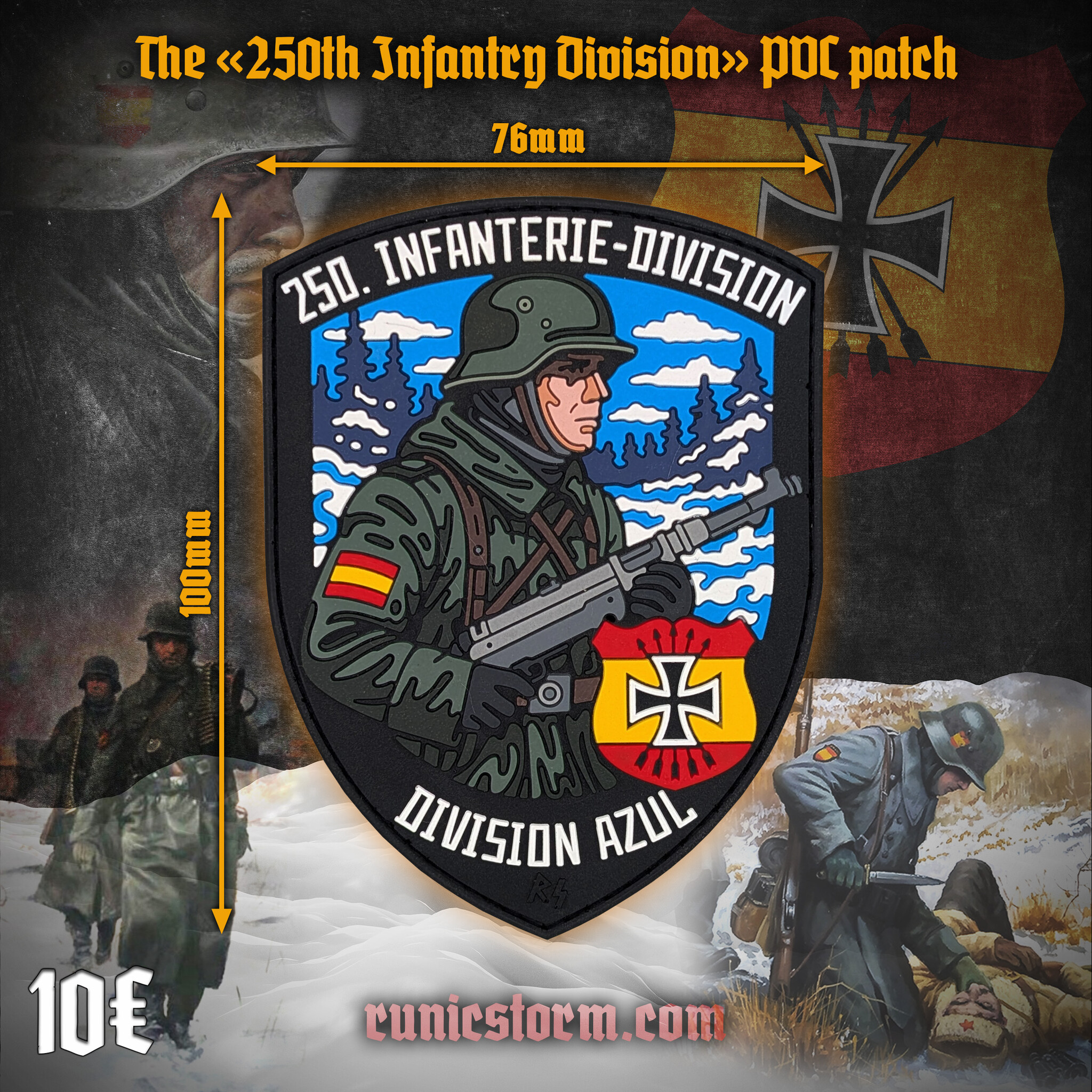Runic Fsb Patch Patches | The «250th Infatry Division» PVC patch | Runic Storm