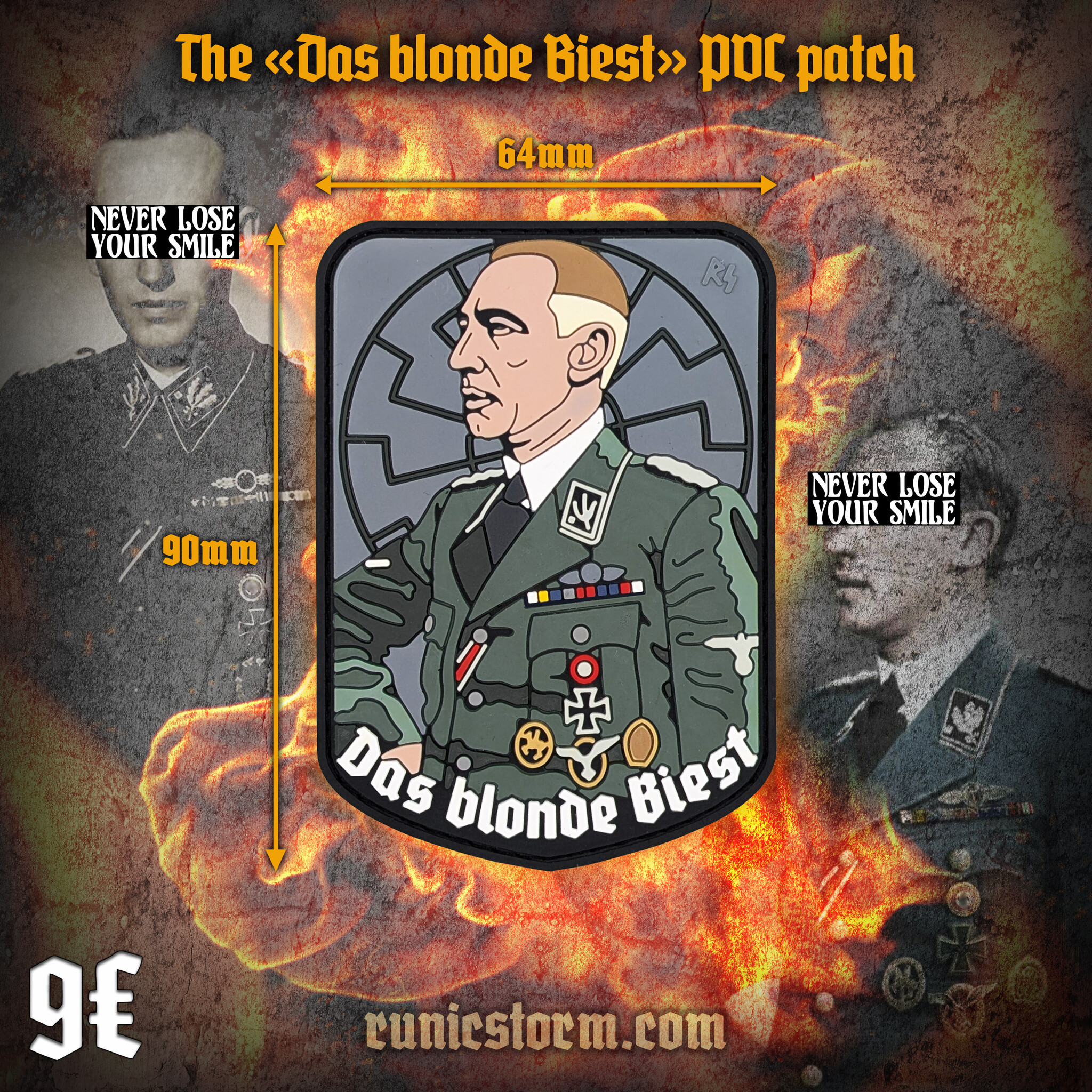 Runic Fsb Patch Patches | The «Das blonde Biest» PVC patch | Runic Storm