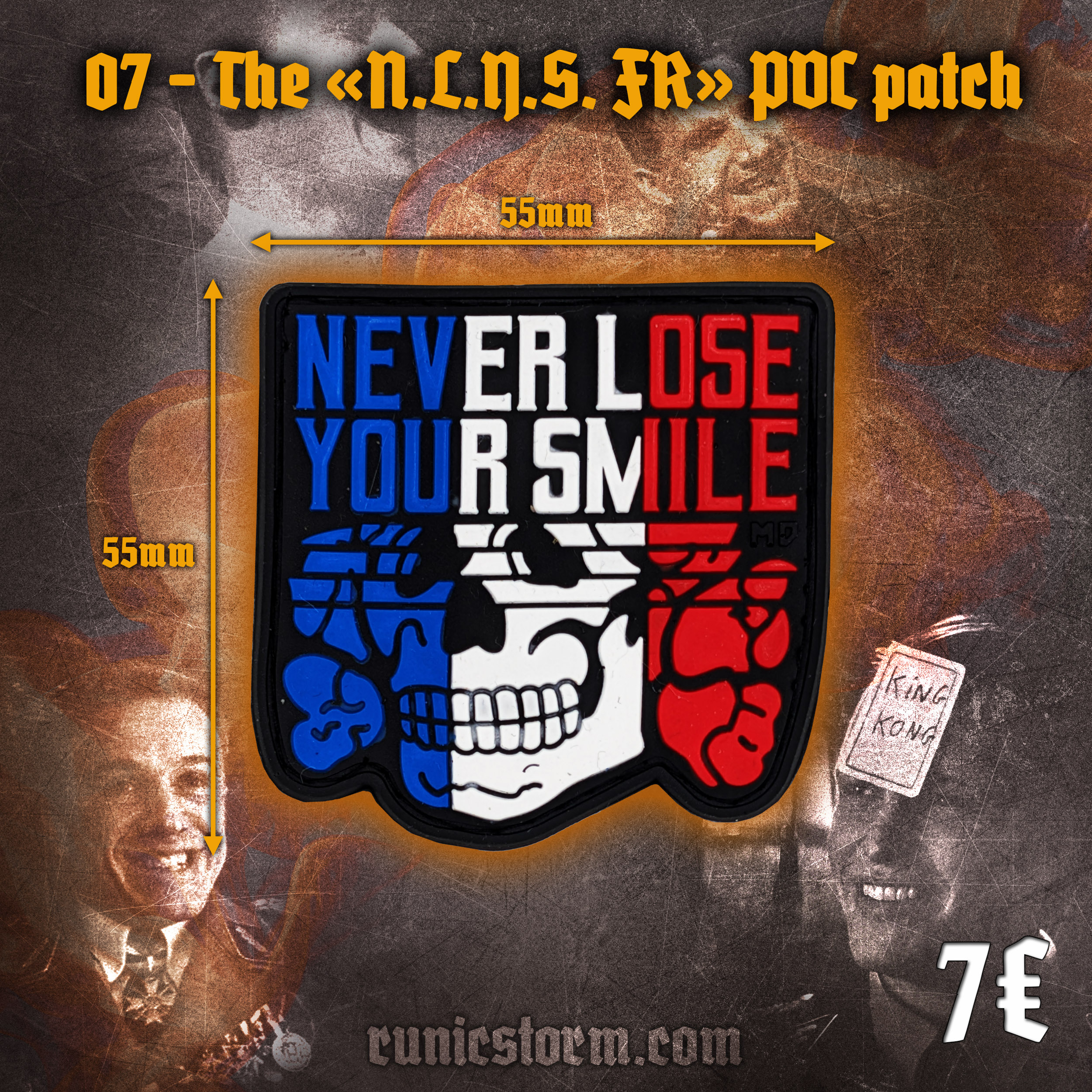 Patches | The «Never Lose Your Smile» PVC series, panel №13 | Runic Storm