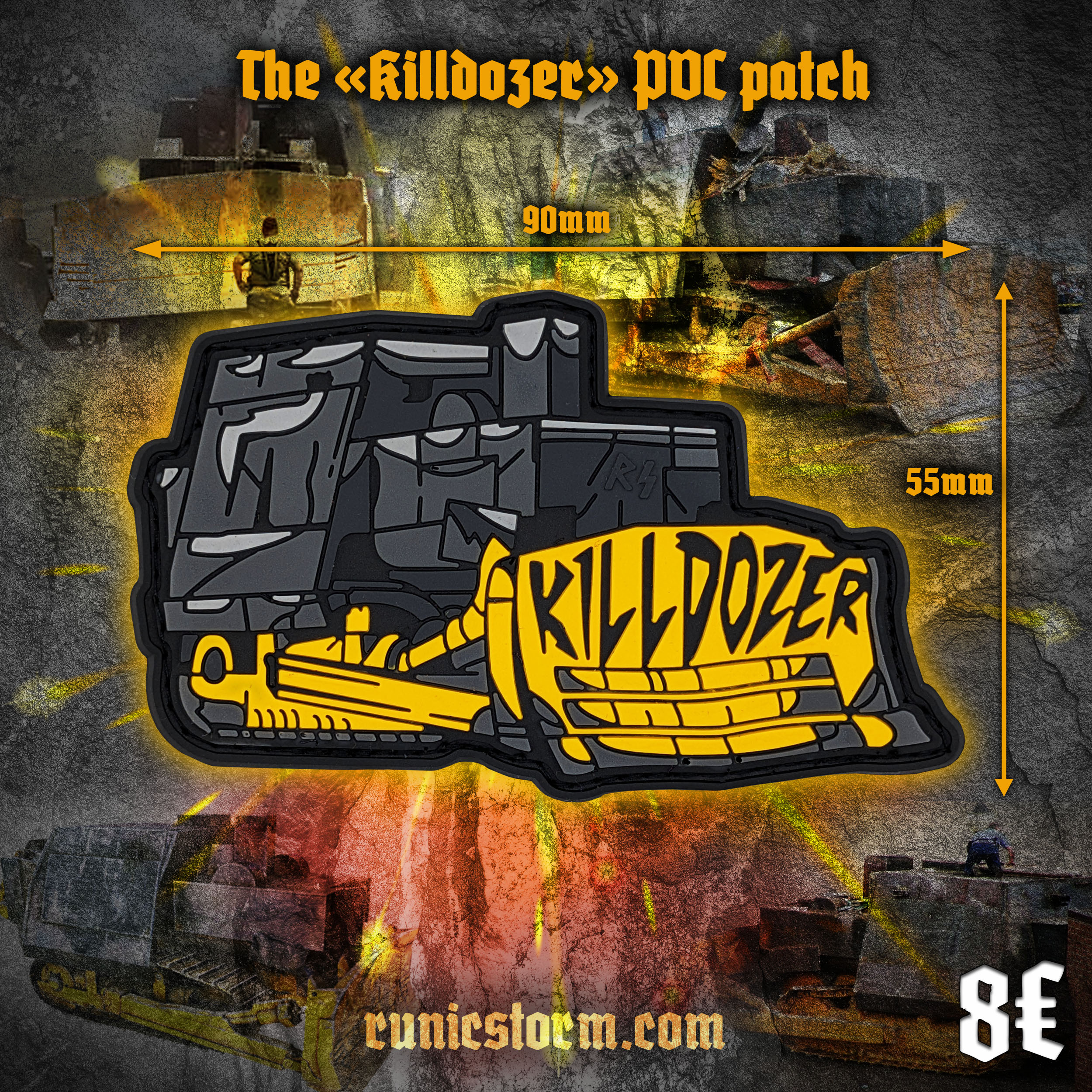 Patches | The «Killdozer» PVC patch | Runic Storm