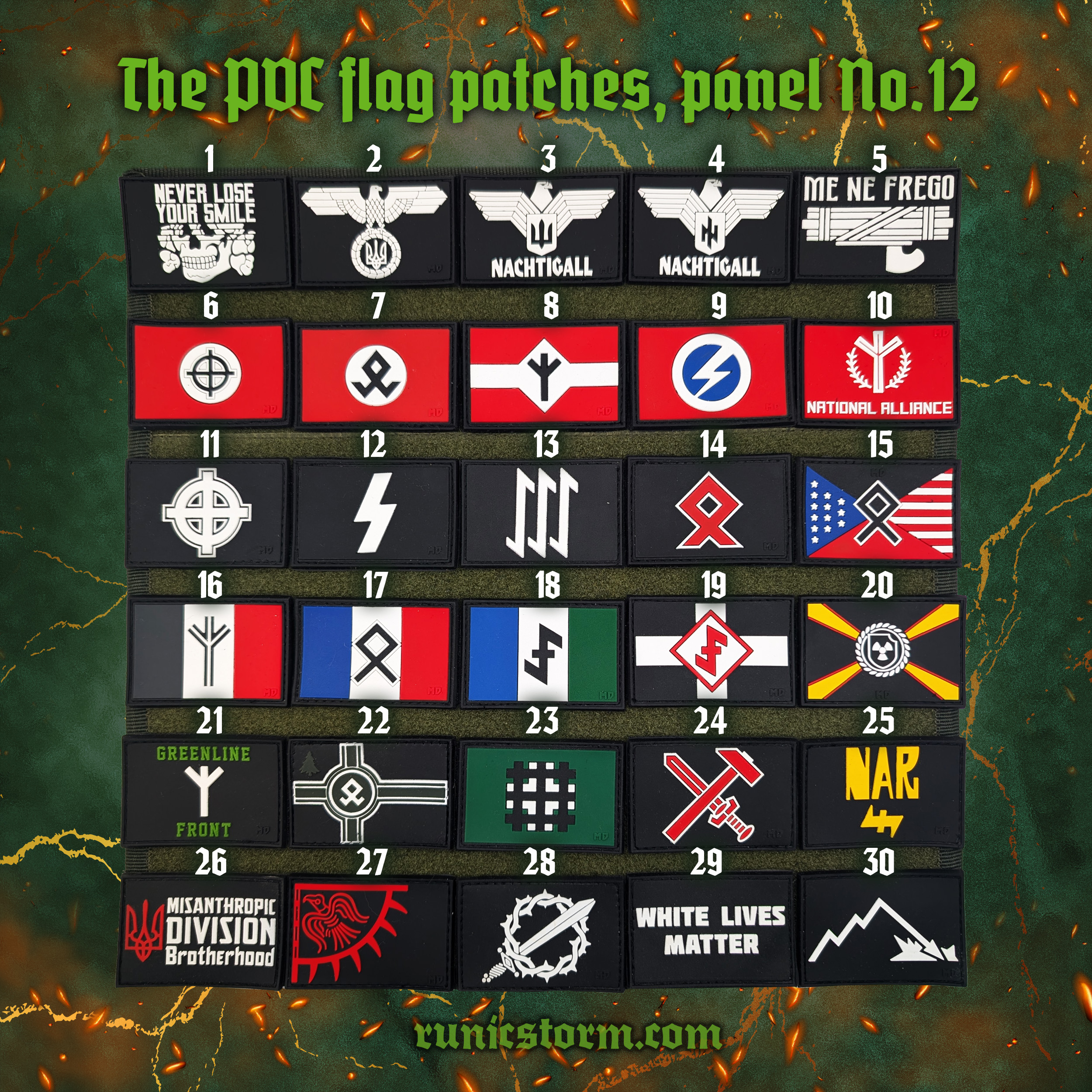 Patches | The PVC flag patches, panel №12 | Runic Storm