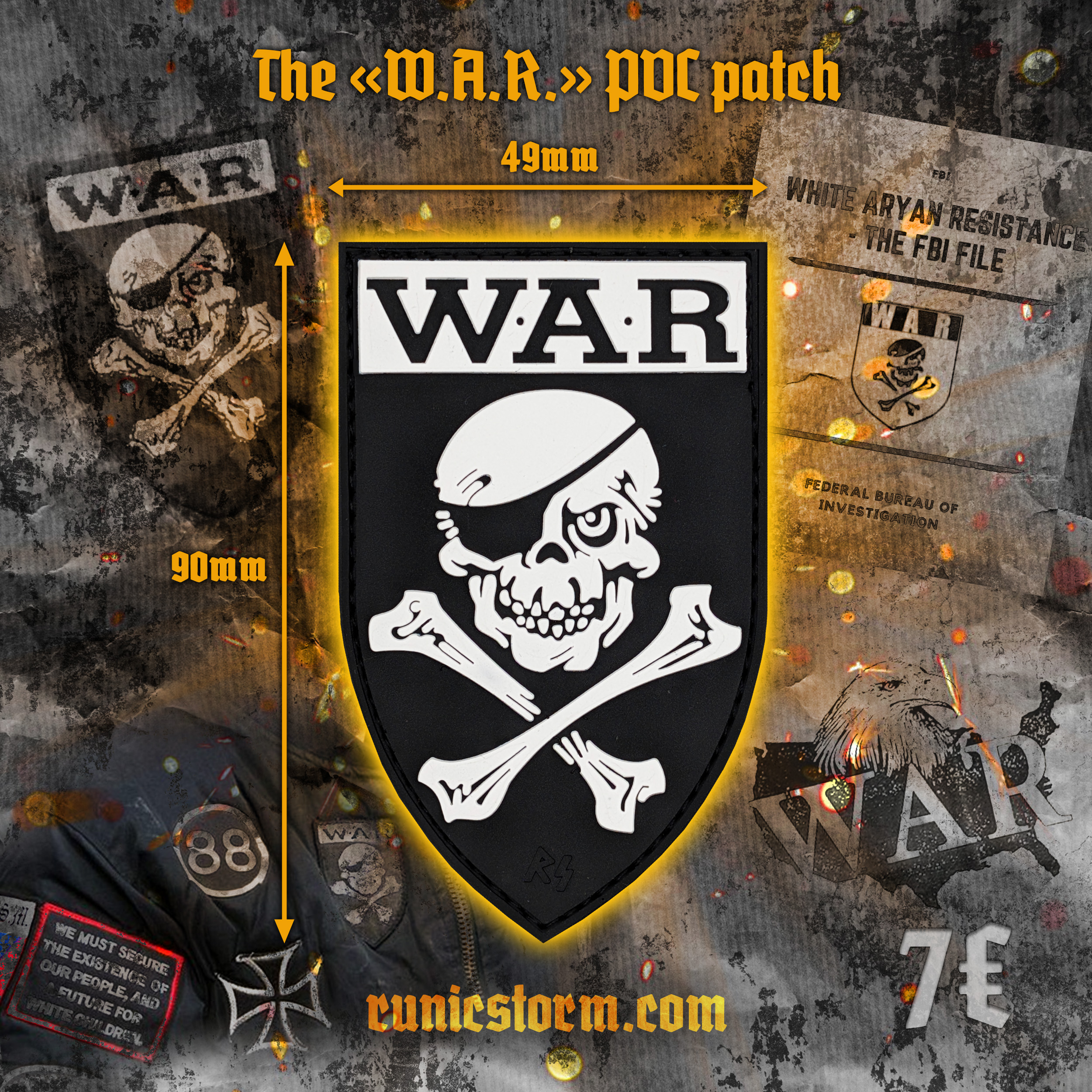 Storm Pvc Patch Patches | The «W. A. R.» PVC patch | Runic Storm
