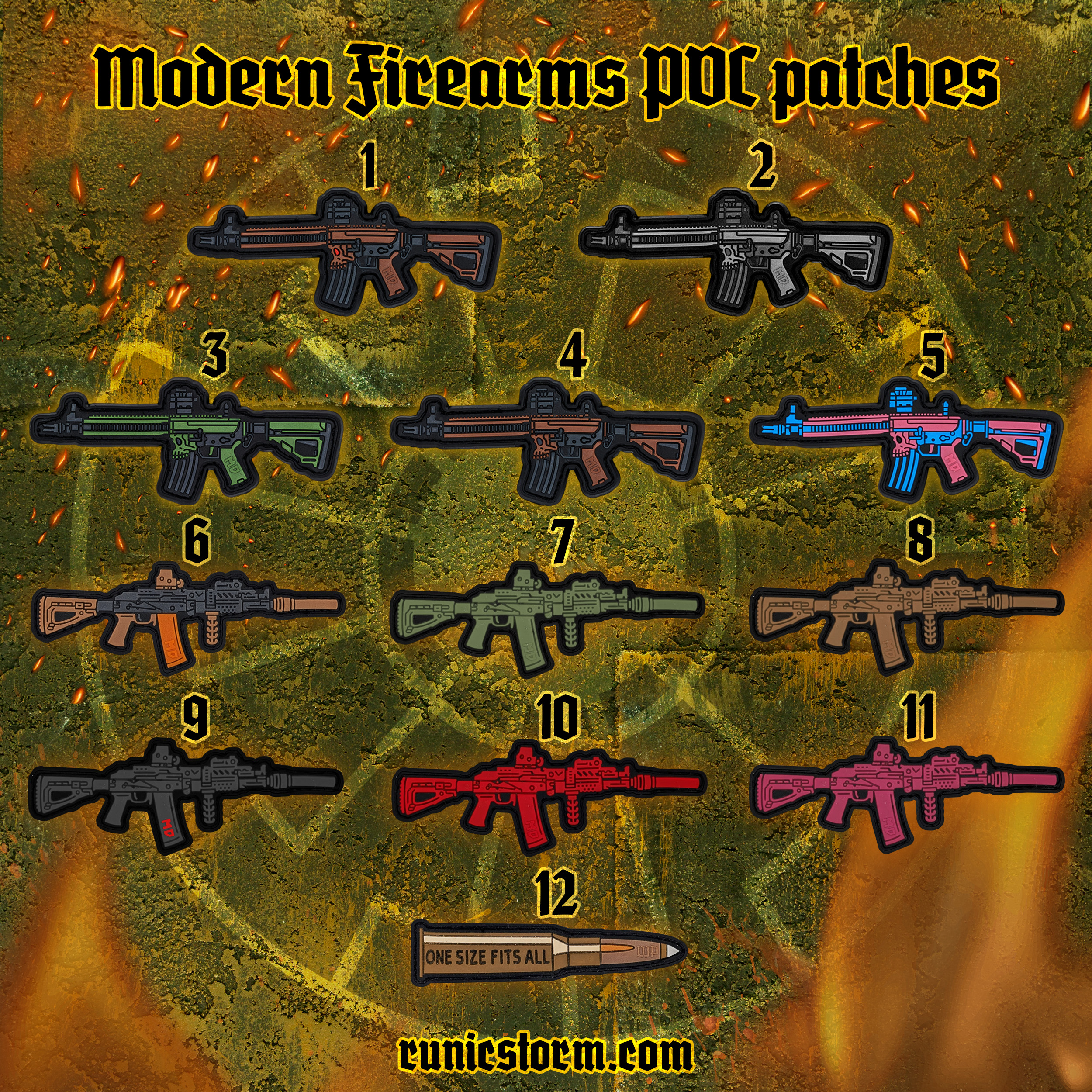Storm Pvc Patch Patches | Modern Firearms PVC patches | Runic Storm