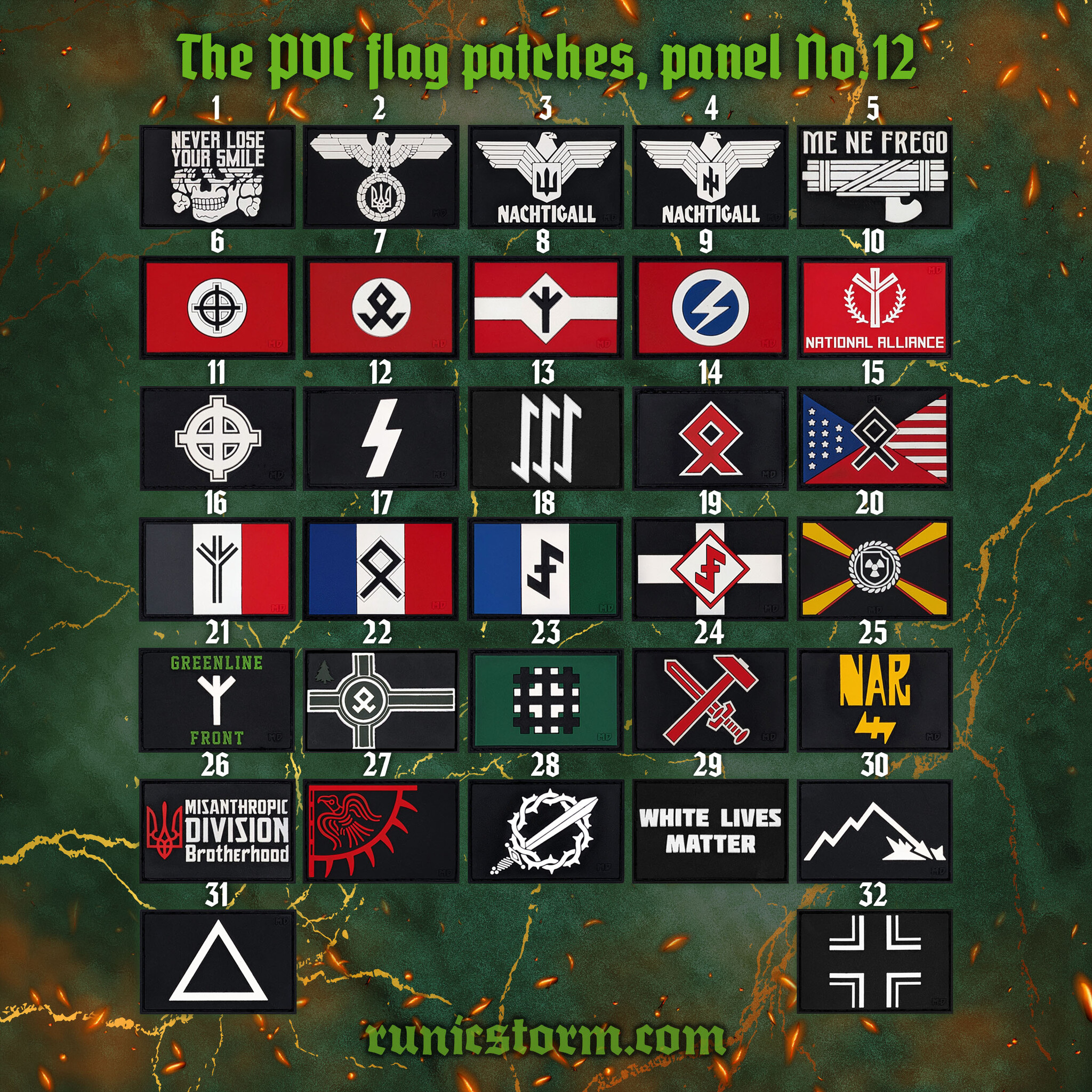 Storm Pvc Patch Patches | The PVC flag patches, panel №12 | Runic Storm