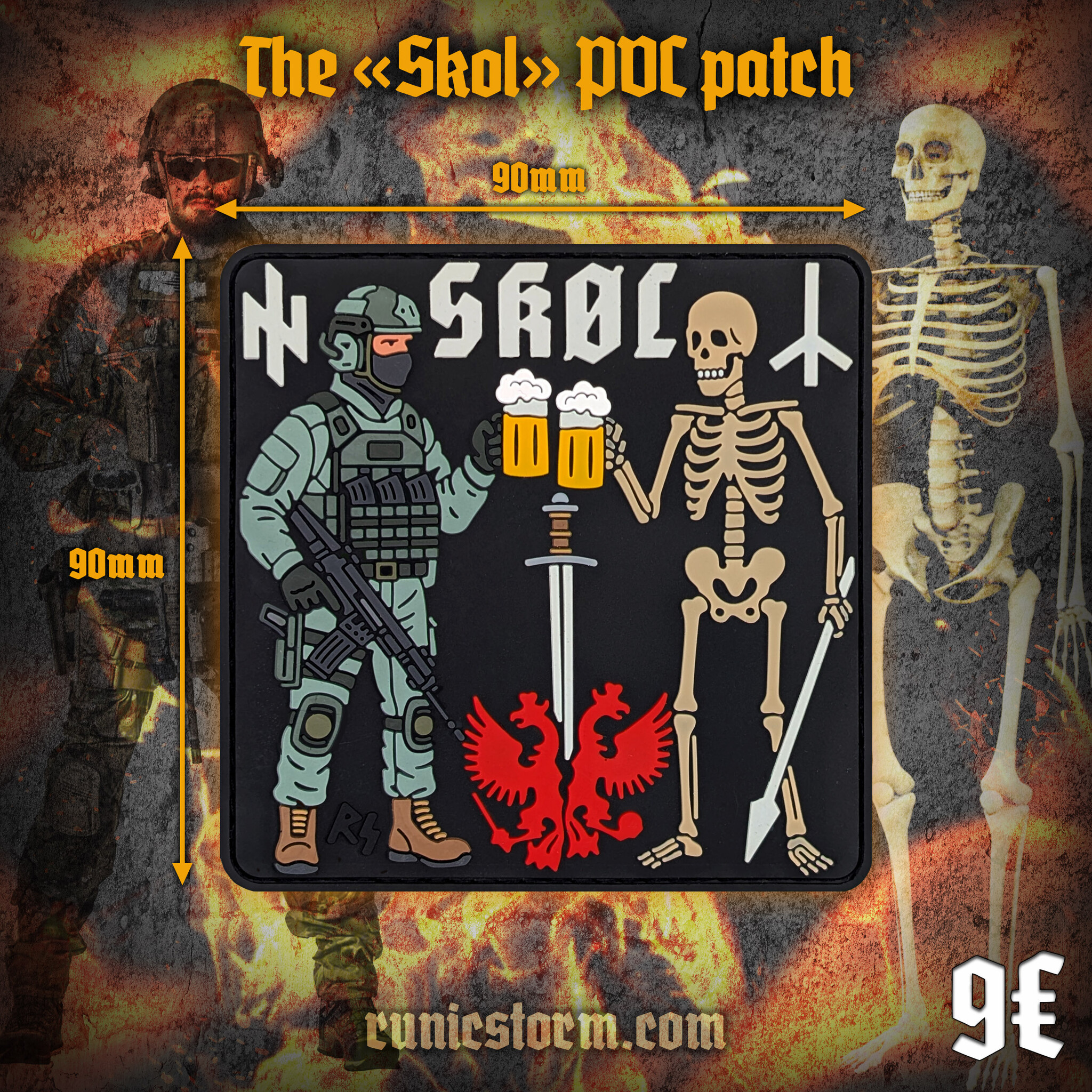 Patches | The «Skol» PVC patch | Runic Storm