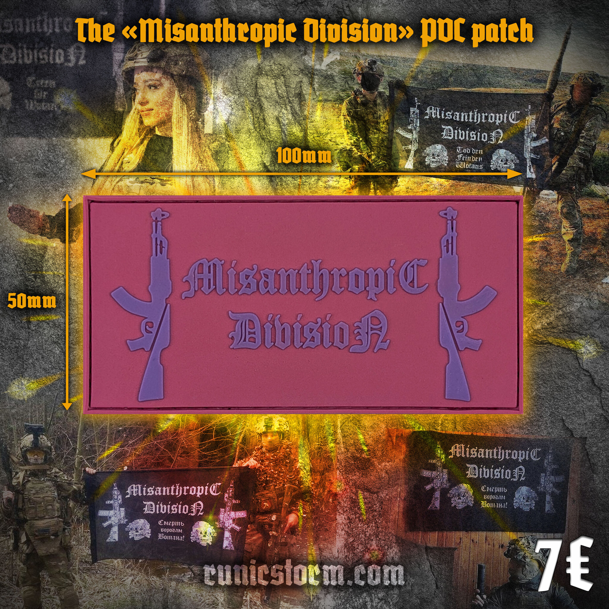 Runic Fsb Patch Patches | The «Misanthropic Division» original PVC patch | Runic Storm