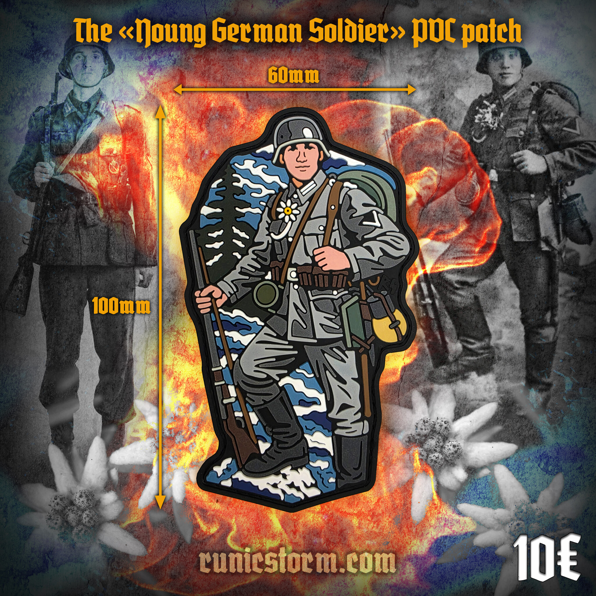 Patches | The «Young German Soldier» PVC patch | Runic Storm