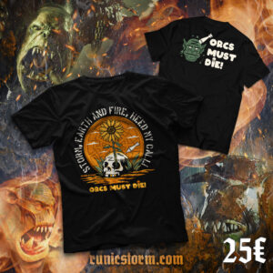 The «Orcs must die» T-shirt