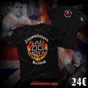 The «Skrewdriver - Rising» T-shirt