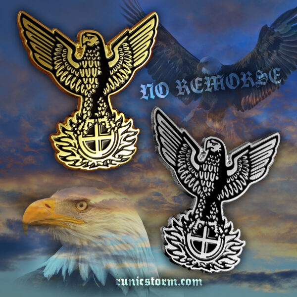 The «No Remorse» metal pins