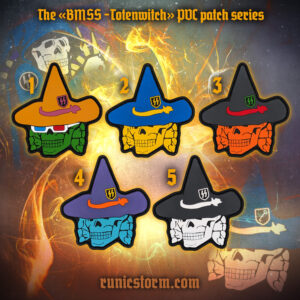 The «BMSS - Totenwitch» PVC patch series