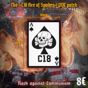 The «C18 Ace of Spades» PVC patch