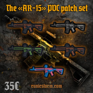 The «AR-15» PVC patch set (5 patches)