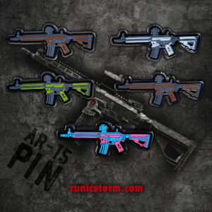 The «AR-15» metal pins (5 pins)