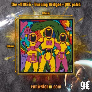 The «BMSS Burning Bridges» PVC patch