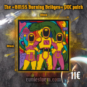 The «BMSS Burning Bridges» PVC patch