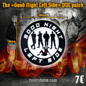 The «Good Night Left Side» PVC patch