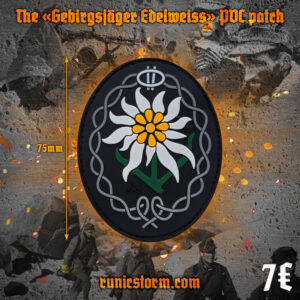 The «Gebirgsjäger Edelweiss beige» PVC patch