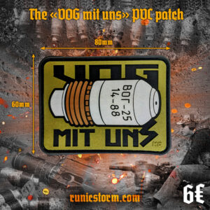 The «VOG MIT UNS» PVC patch