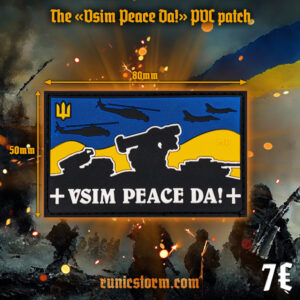 The «Vsim Peace da!» PVC patch