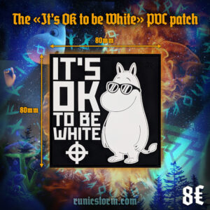 The «It's OK to be White» PVC patch