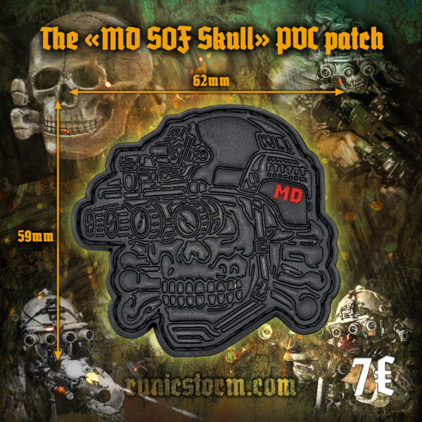 The «MD SOF Skull» PVC patchеs - Image 6