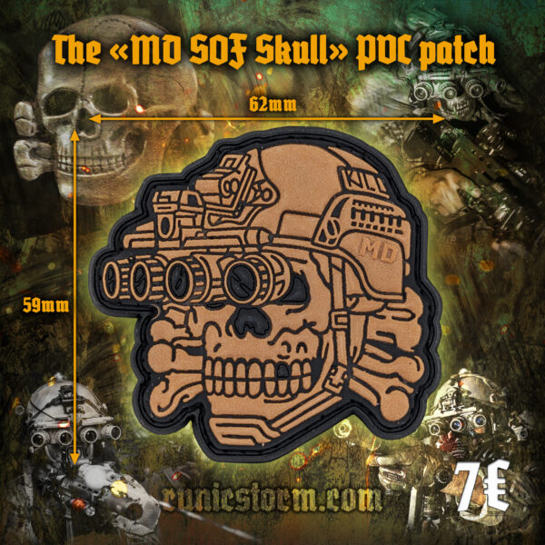 The «MD SOF Skull» PVC patchеs - Image 5