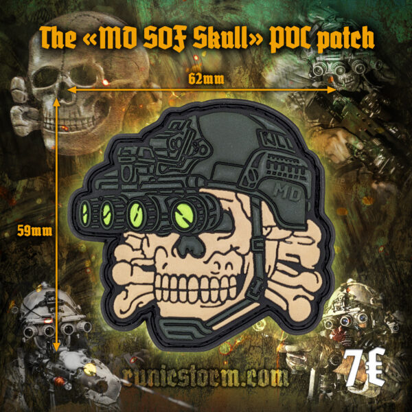 The «MD SOF Skull» PVC patchеs - Image 3