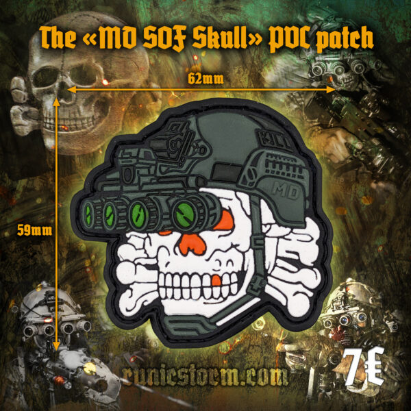 The «MD SOF Skull» PVC patchеs - Image 2