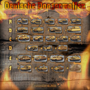 The «Deutsche Panzerwaffe» PVC patch collection (desert), panel N. 14