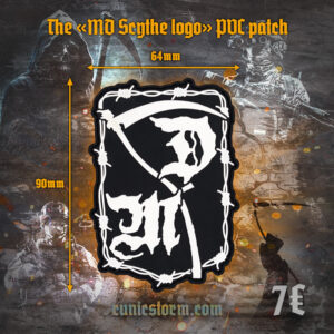 The «MD Scythe logo» PVC patch
