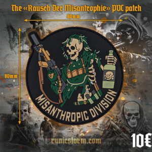 The «Rausch Der Misanthropie» PVC patch