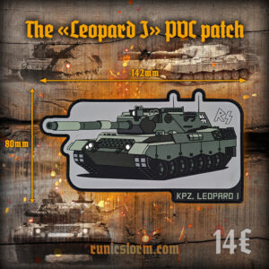 The «KPz. LEOPARD I» PVC patch