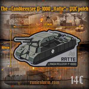 The «Landkreuzer P. 1000 Ratte» PVC patch