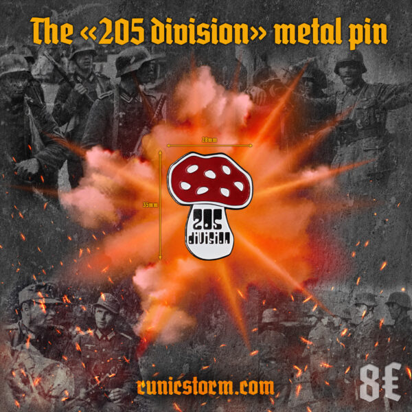 The «205 division» metal pin