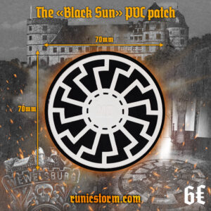 The «Black Sun» PVC patch
