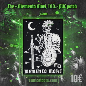 The «Memento Mori, MD» PVC patch