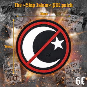 The «Stop Islam» PVC patch