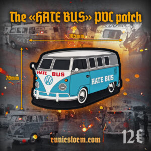 The «HATE BUS» PVC patch