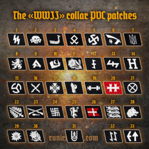 The «WWII» collar PVC patches