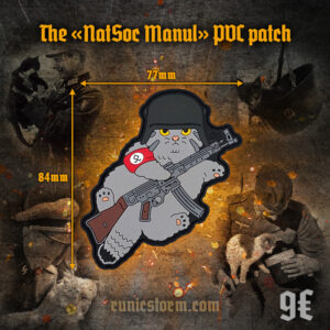 The «NatSoc Manul» PVC patch