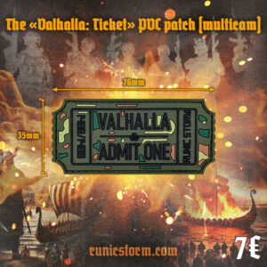 The «Valhalla: Ticket» PVC patch