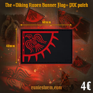 The «Viking Raven Banner» PVC patch