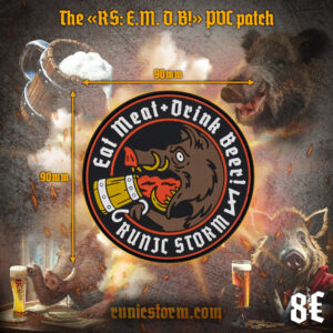 The «RS: E.M. D.B!» PVC patch