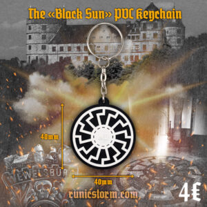 The «Black Sun» PVC keychain