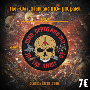 The «WAR, DEATH and MD» PVC patch