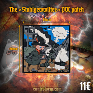 The «Stahlgewitter» PVC patch
