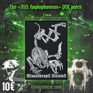 The «MD: Hoplophoneus» PVC patch