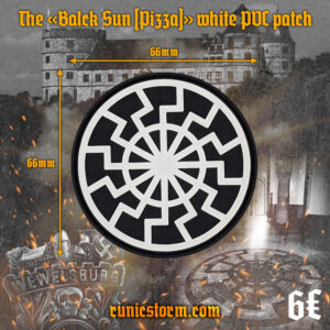 The «Black Sun (Pizza)» PVC patch