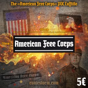 The «American Free Corps» PVC Cufftitle